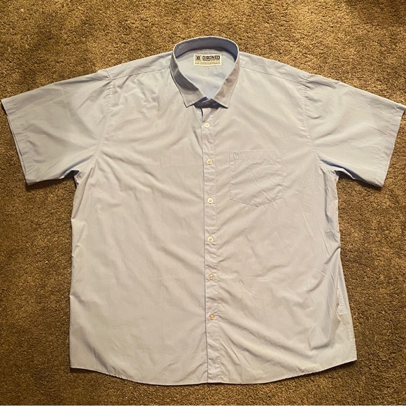 Dixxon Bamboo Light Blue Short Sleeve Shirt 3XL - Picture 2 of 12
